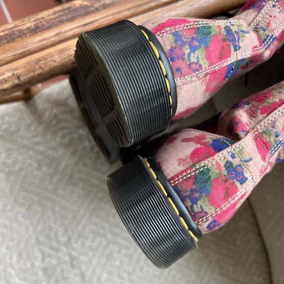 Dr. Martens Multicolor Floral Combat Boots - Picture 7 of 7